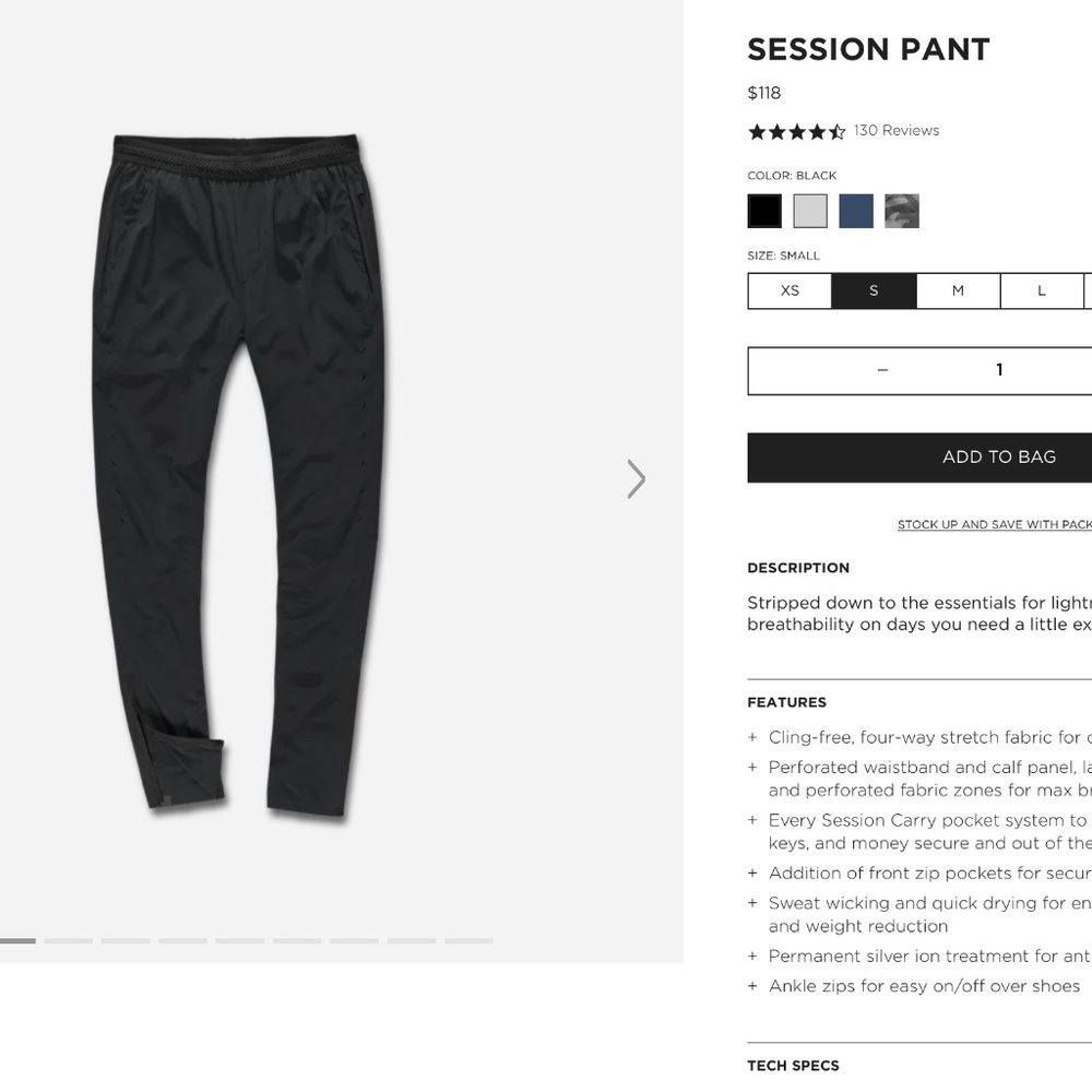 🔥🔥Ten Thousand Session Pant NWT🔥🔥